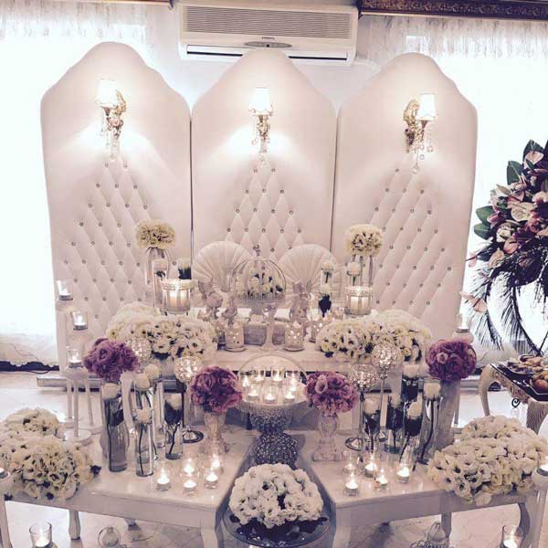 خدمات مجالس - اجاره پارتیشن لمسه با لوستر