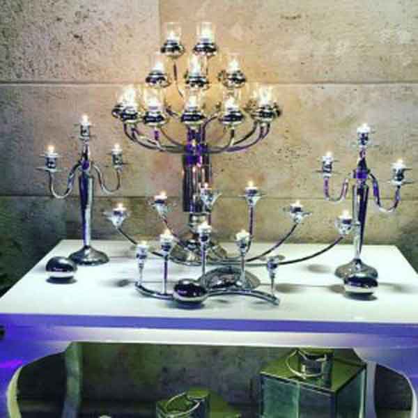 خدمات مجالس - شمعدان ۳ شاخه 