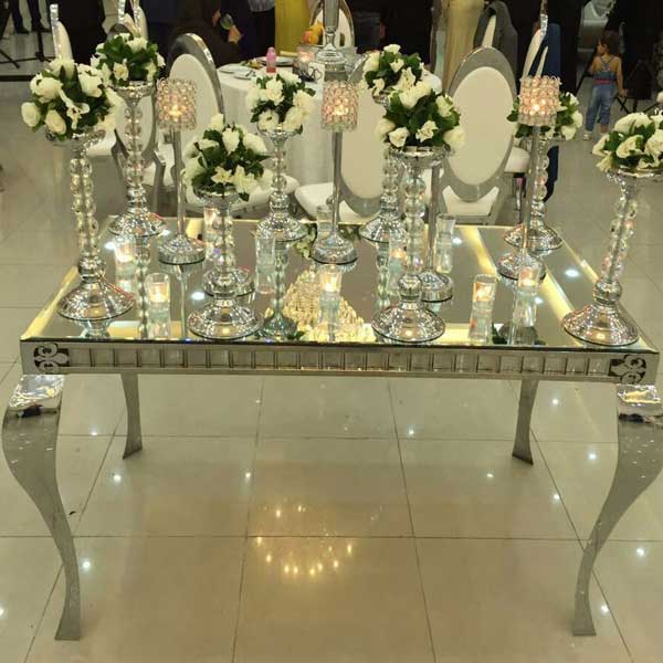 خدمات مجالس - میز کوئین آینه ای ۱۸۰